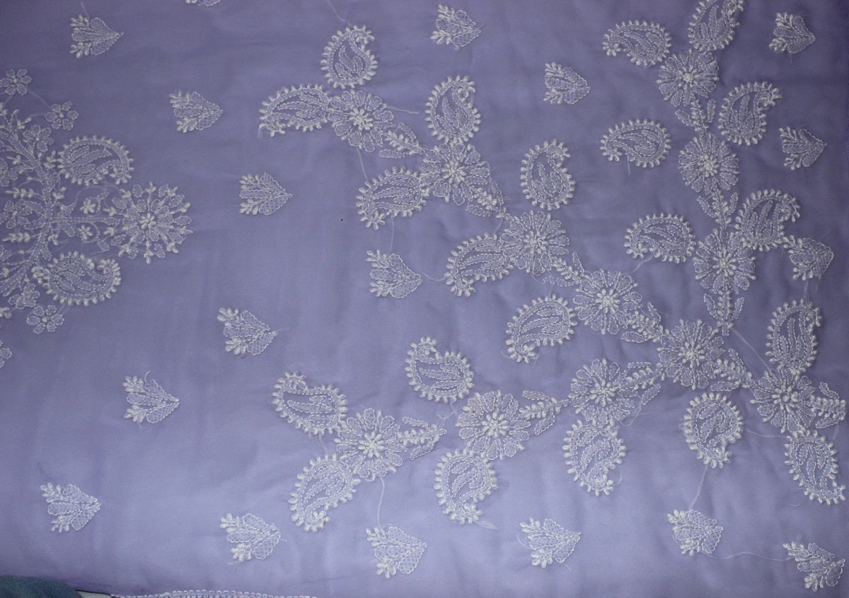 Lucknowi Chikankari Purple 'Jamuni' Kurti-K50086