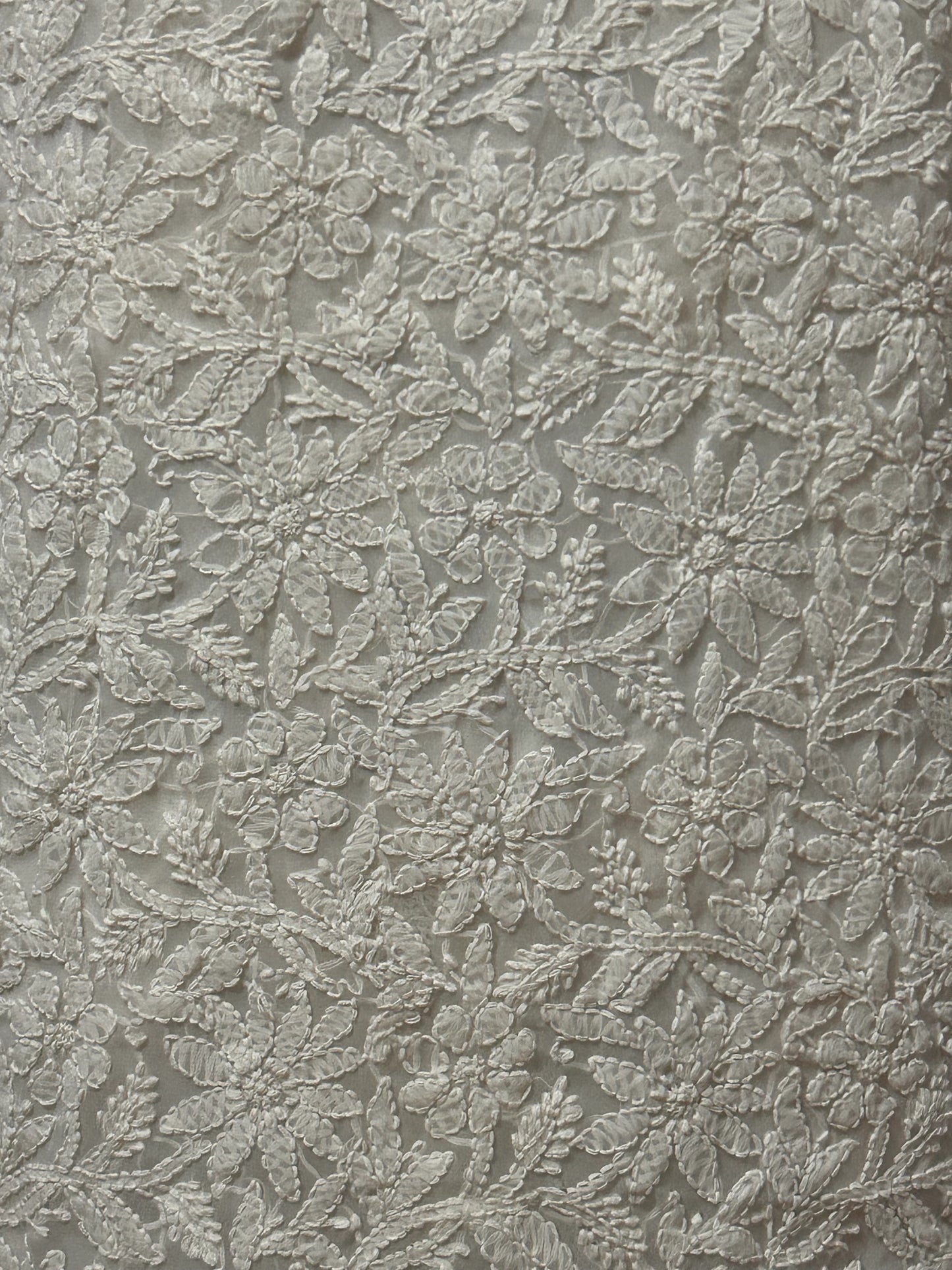 Lucknowi Chikankari Unstitched White Georgette  Kurta-Bottom-Dupatta Fabric-U30009