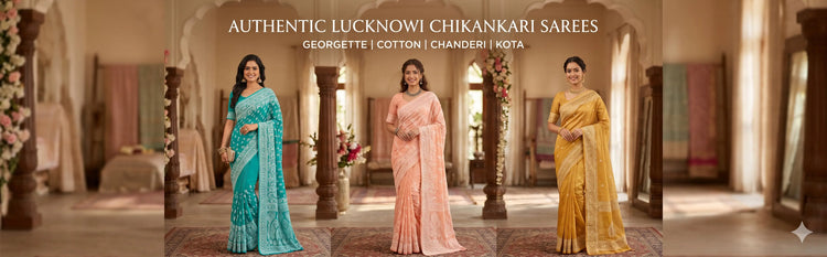 Lucknowi Chikankari Saree