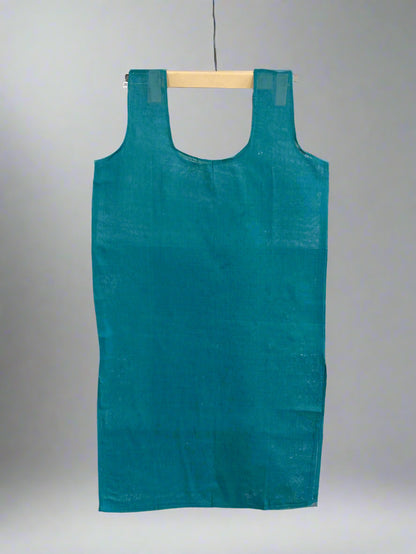 LFD Bluish Green Cotton Long Slip-SL00002