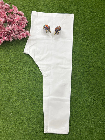 Lucknow Fashion Diary Men's White Cotton Pyjama 