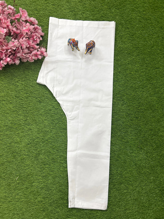 Lucknow Fashion Diary Men's White Cotton Pyjama 